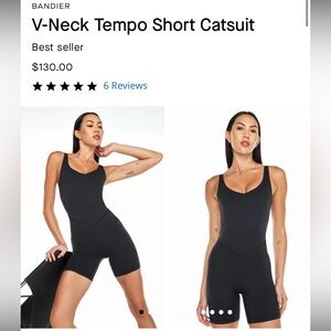 NWT Bandier Tempo Short Catsuit